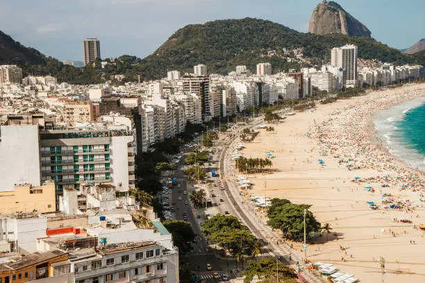 Praia de Copacabana, Rio de Janeiro , Brasil.